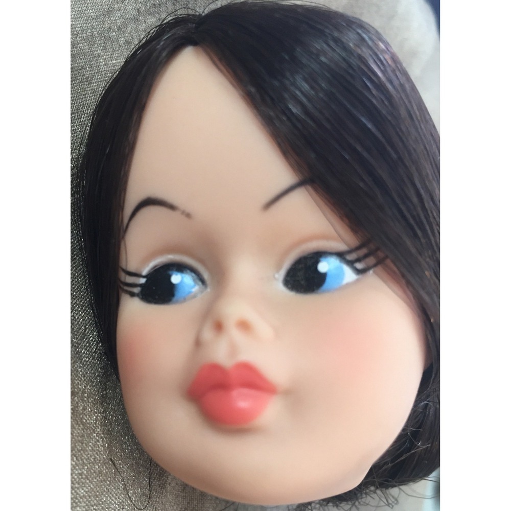 Vintage Horsman Mary Poppins 12" Doll Head original updo hair rare